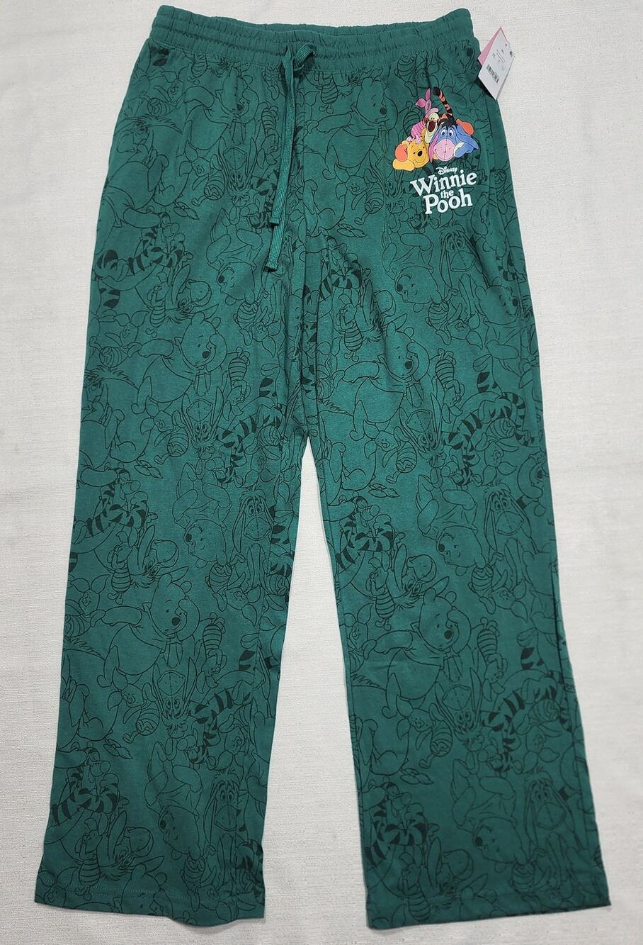 Winnie the pooh and friends green pajamas women XL